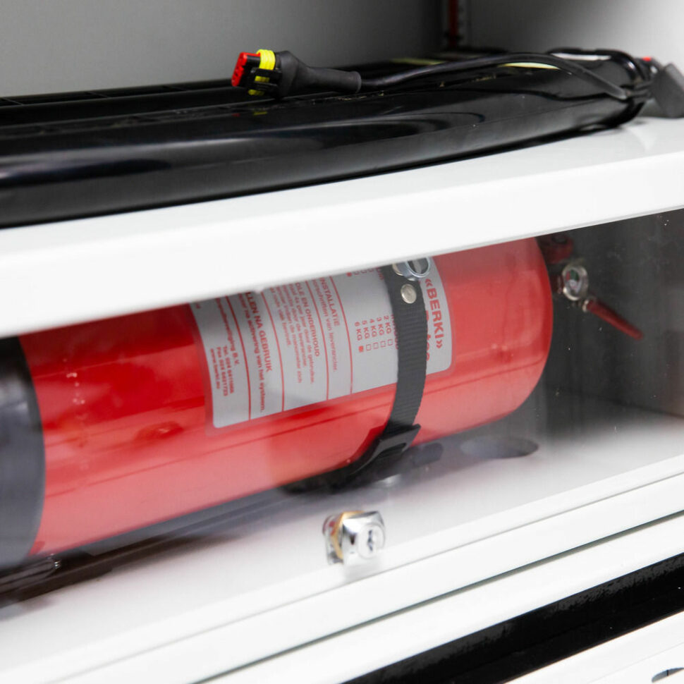 Veilige opslag van brandgevaarlijke lithium accu's en batterijen
