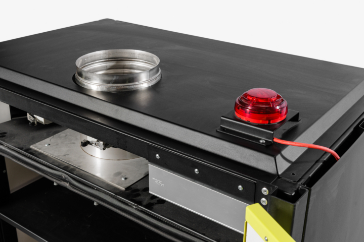 Loxxer loxk2000 VDMA accukast met sirene en waarschuwingslamp. MIA subsidie lithium accukast