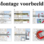 Chemische verankering set 4x MS-CHEM-M10 Verankeren MustangSafes
